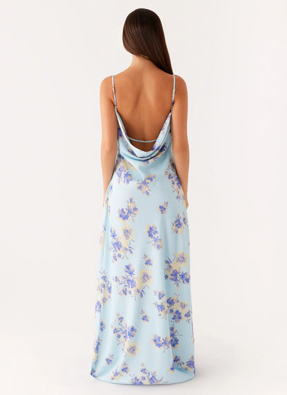 Liana Cowl Maxi Dress Print