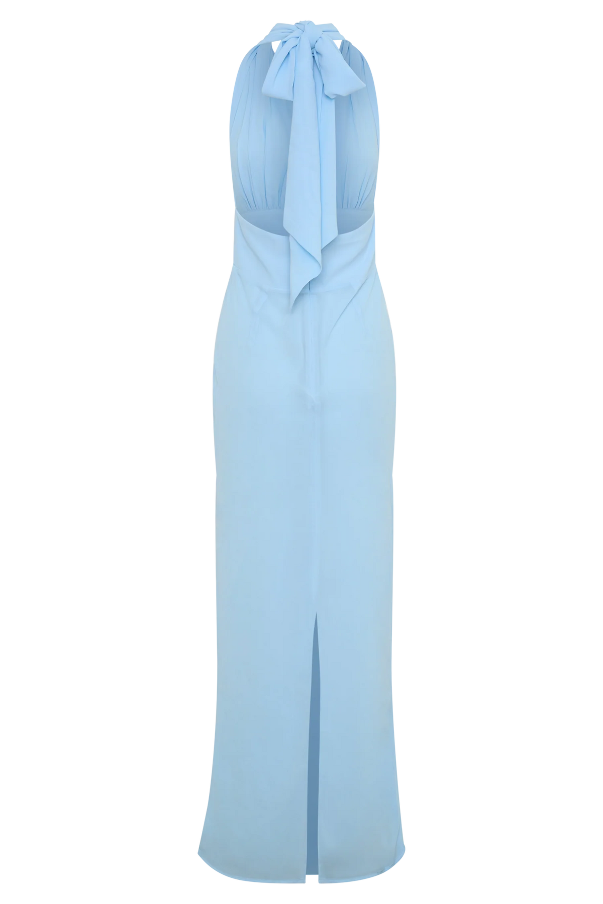 Nadine Halter Chiffon Maxi Dress Blue