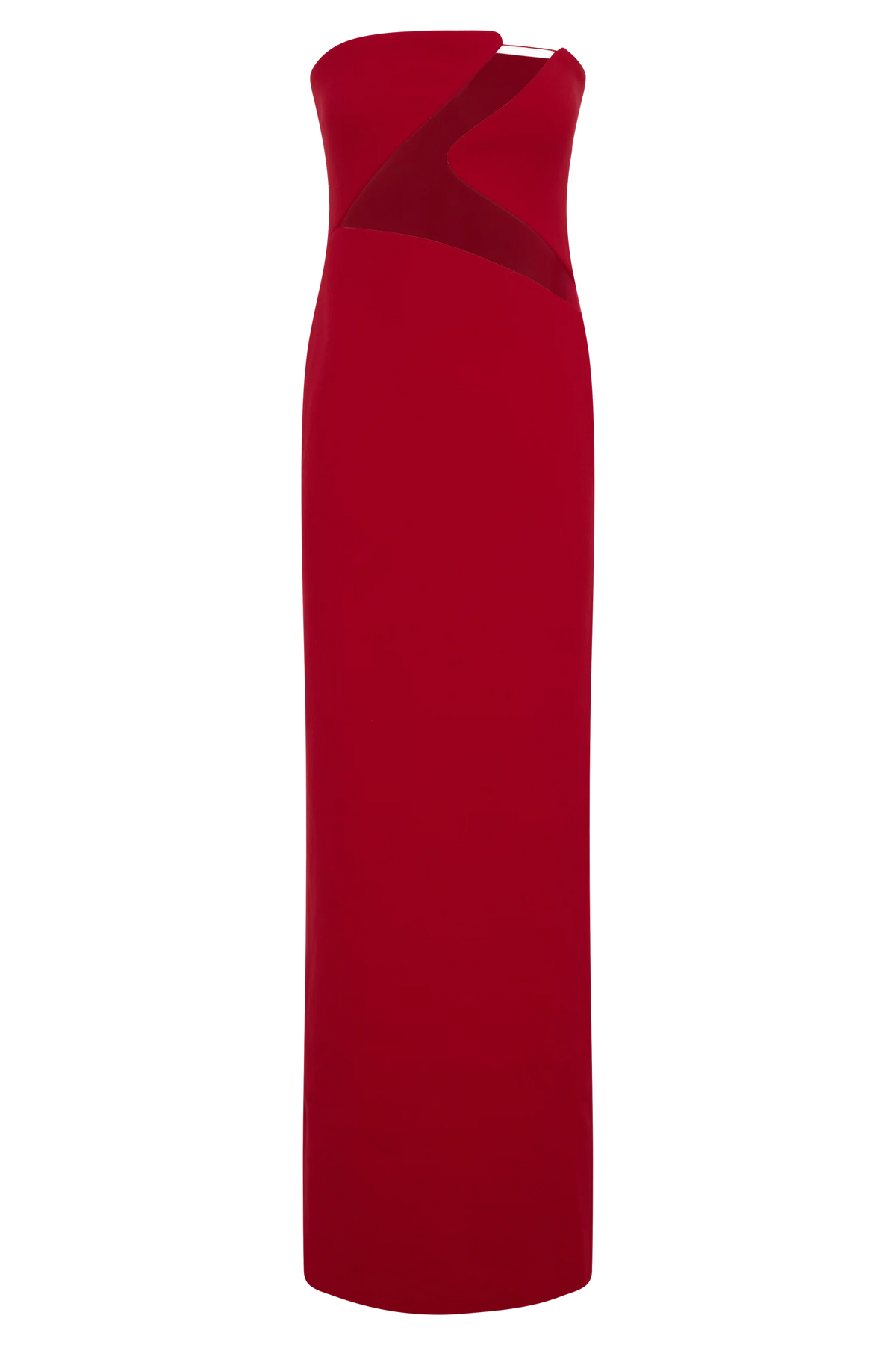 Lianne Strapless Maxi Dress Red