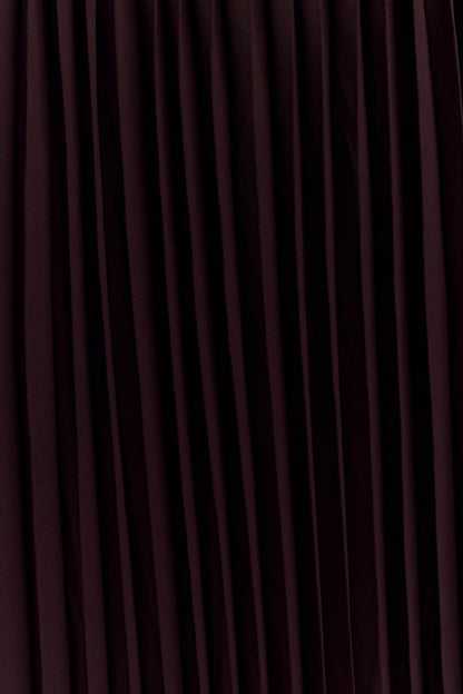 Stacie Pleated Halter Maxi Dress Cacao