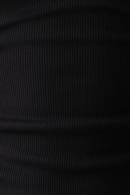 Actress Ribbed Tank Black