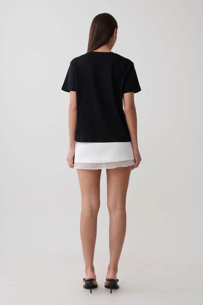 Sega Cotton Oversized T Shirt Black