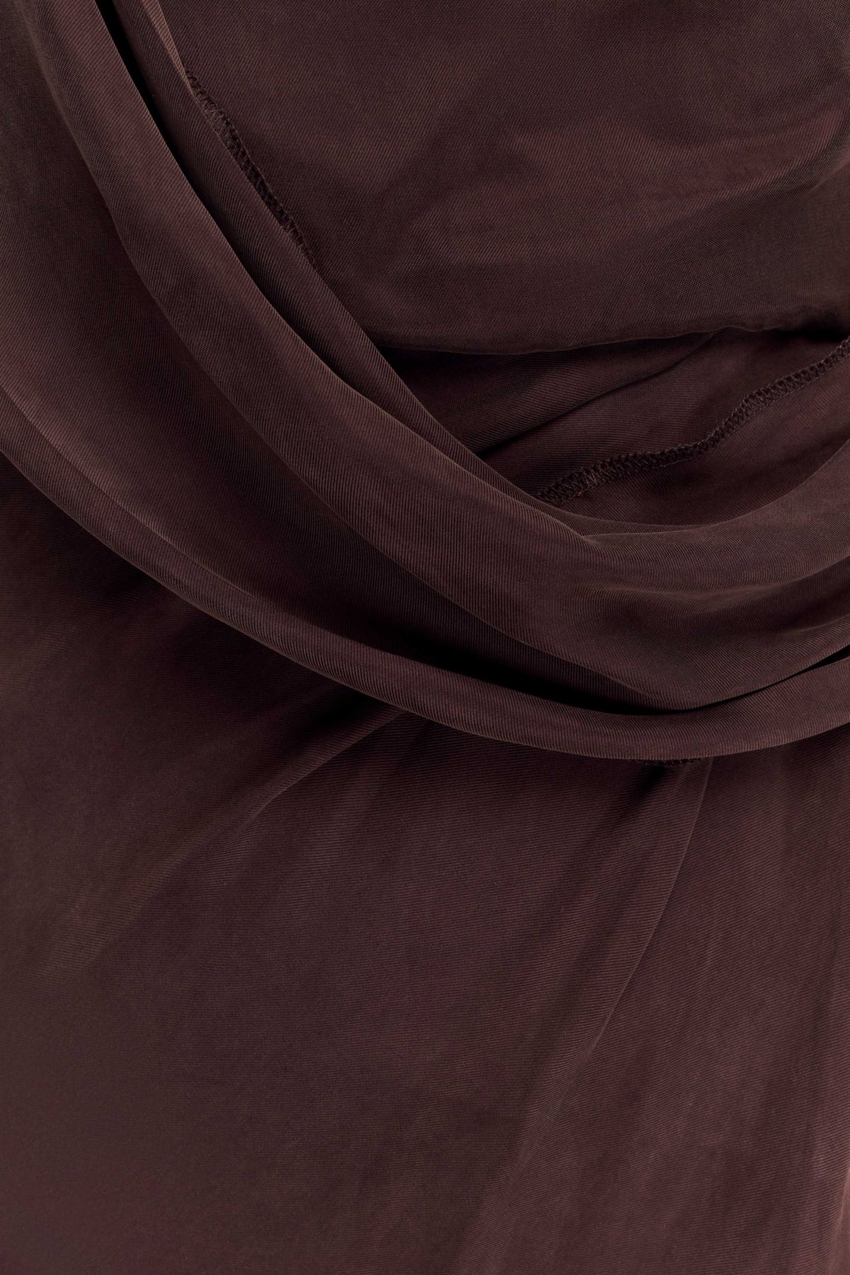 Lorieanne Draped Maxi Dress Dark Chocolate